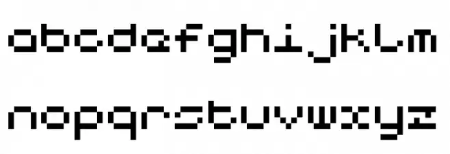 Notalot25 Regular Schriftart Kleinbuchstaben