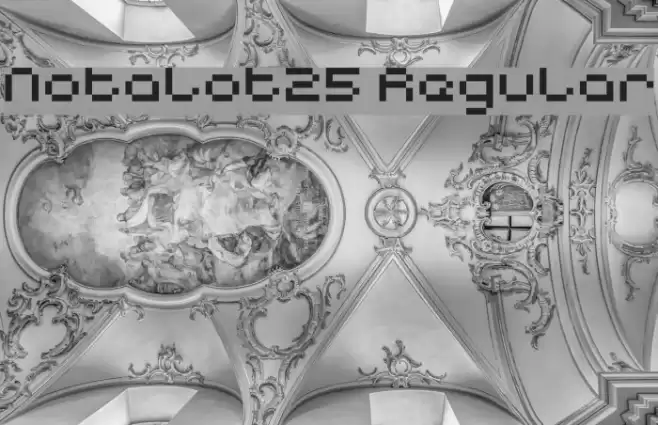 Notalot25 Regular Font examples