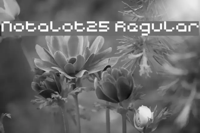 Notalot25 Regular Font examples