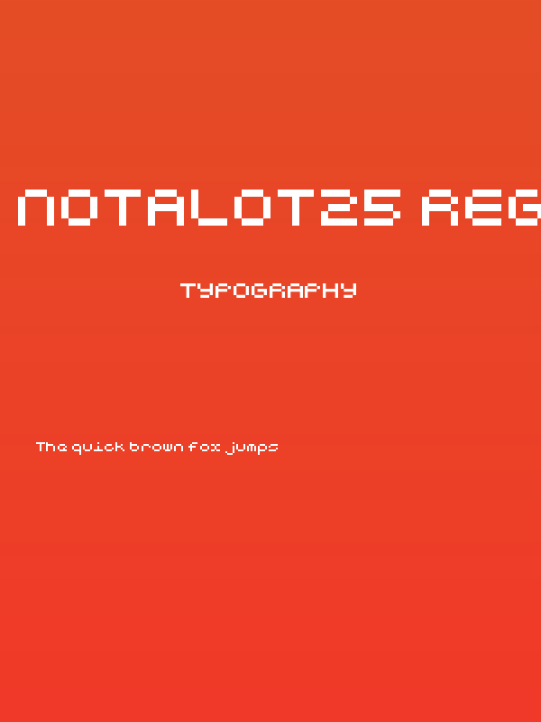 Notalot25 Regular Poster