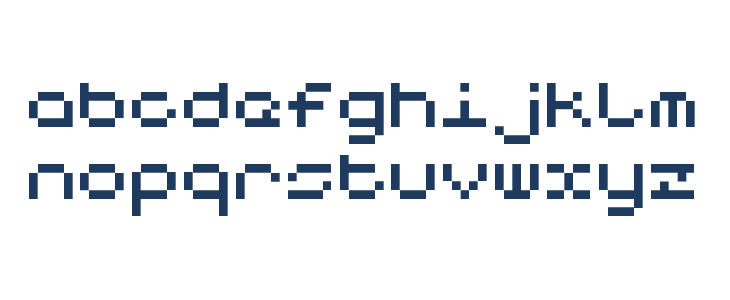 Notalot25 Regular Lowercase