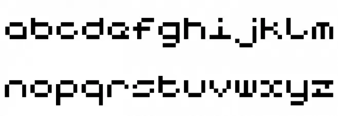 Notalot25 Regular Schriftart Kleinbuchstaben