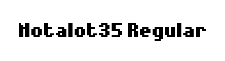 Notalot35 Regular Font