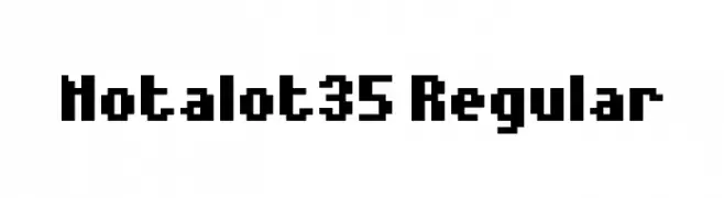 Notalot35 Regular  Fuentes Gratis Descargar