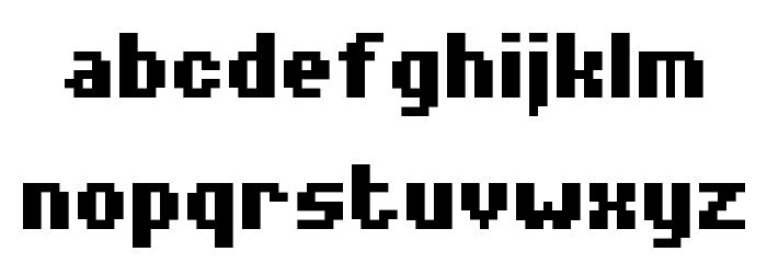 Notalot35 Regular Font LOWERCASE