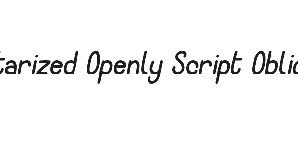 Notarized Openly Script Oblique Logo