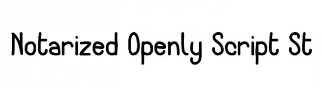 Notarized Openly Script St  Descarca Fonturi Gratis