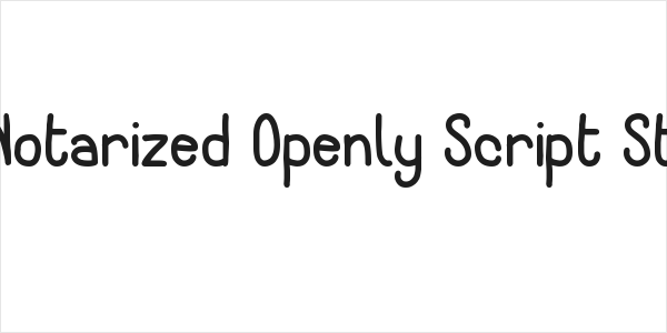 Notarized Openly Script St Logo