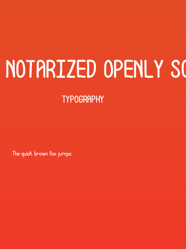 Notarized Openly Script St Poster