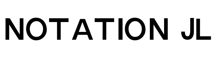 Notation JL Font