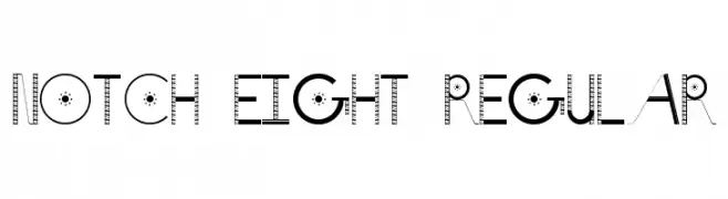 Notch Eight Regular  font caratteri gratis