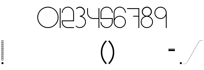 Notch Eight Regular Font OTHER CHARS