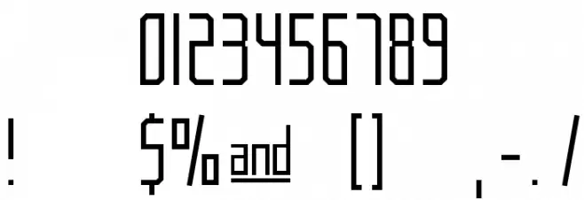 Notchenarow Font OTHER CHARS