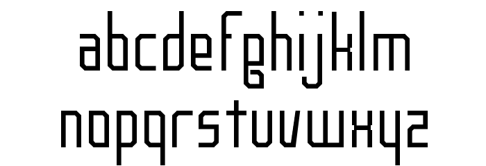 Notchenarow Font LOWERCASE