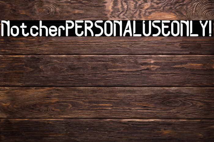 Notcher PERSONAL USE ONLY! Example 3