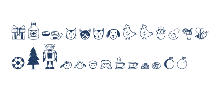 Note Doodle Uppercase