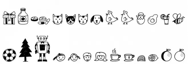 Note Doodle Font UPPERCASE