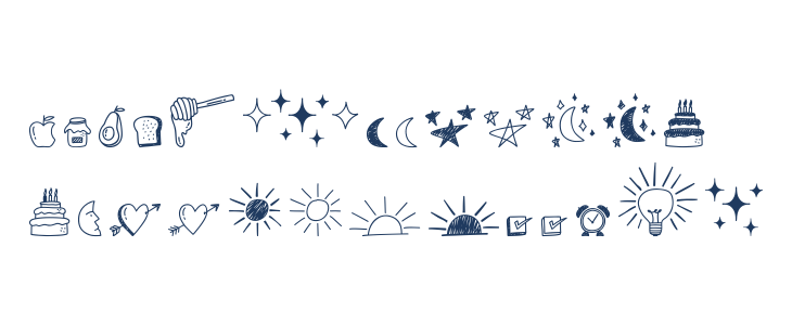 Note Doodle Lowercase