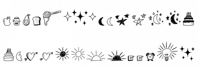 Note Doodle Font LOWERCASE