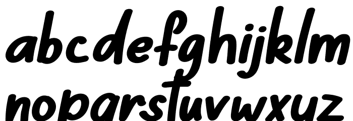 Note Kids School Italic Font LOWERCASE