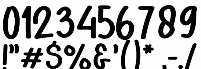 Note Kids School Font OTHER CHARS