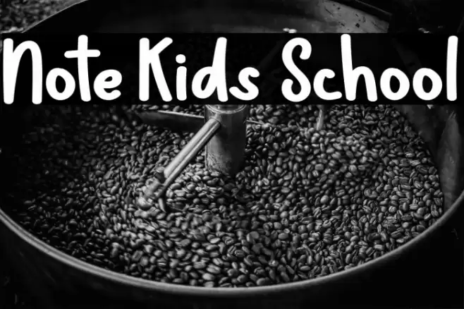 Note Kids School Font examples