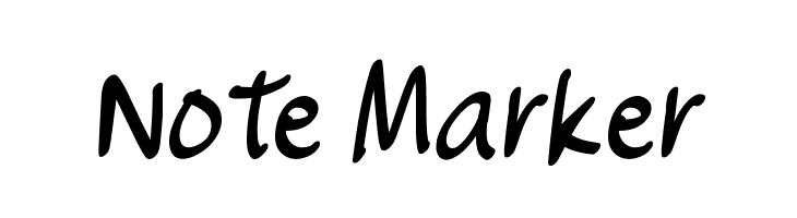 Note Marker Free Fonts Download