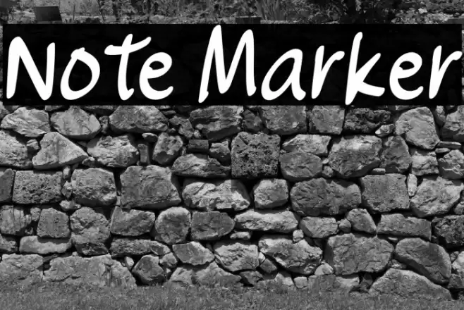 Note Marker Font examples