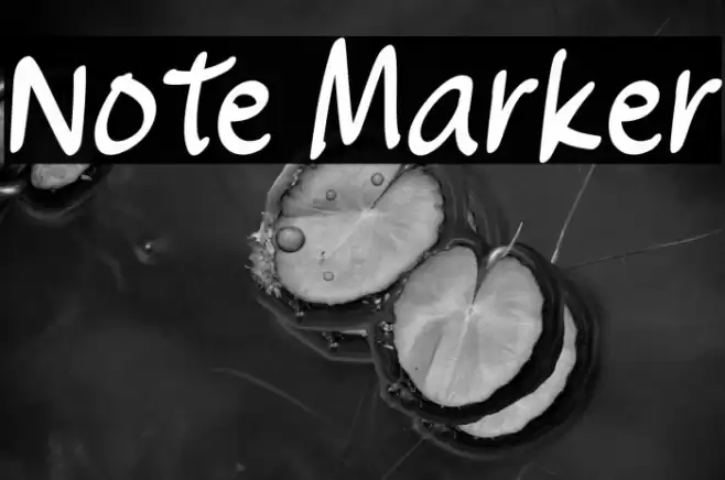Note Marker Font examples