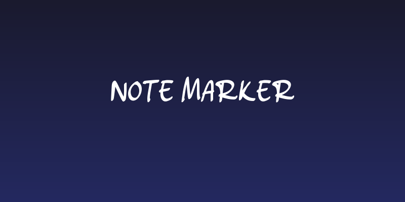 Note Marker Social Header