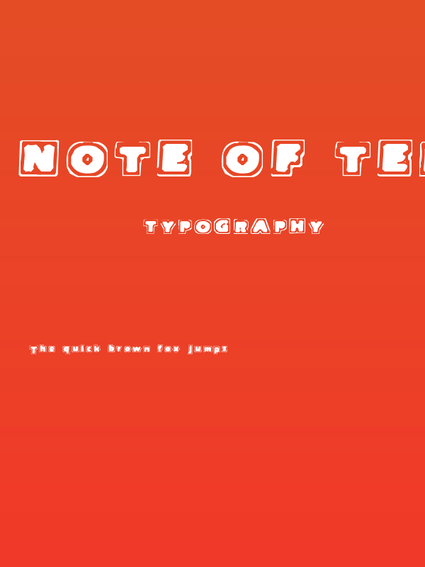 Note Of Terror Poster