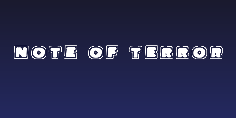 Note Of Terror Social Header