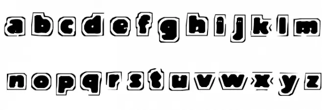 Note Of Terror Font LOWERCASE