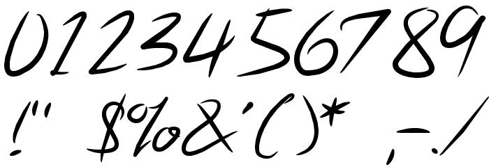 Note this Font OTHER CHARS