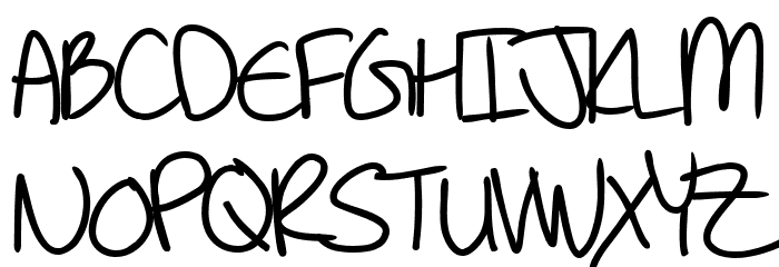 Note to Selfie Bold Fuentes MAYÚSCULAS