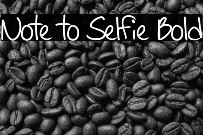 Note to Selfie Bold Example 2