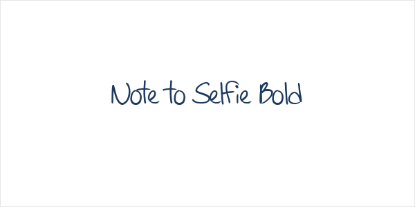 Note to Selfie Bold Logo