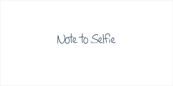 Note to Selfie Logo
