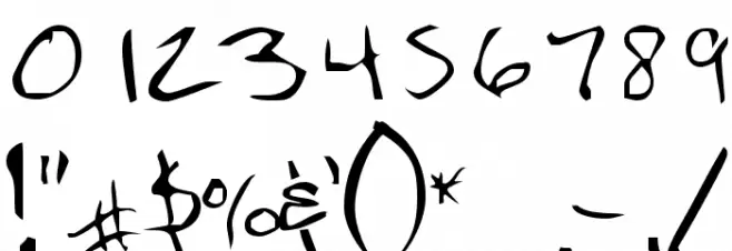 NoteScrawl Font OTHER CHARS