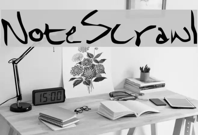 NoteScrawl Font examples