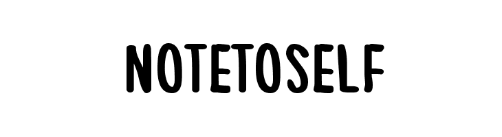 NoteToSelf Font