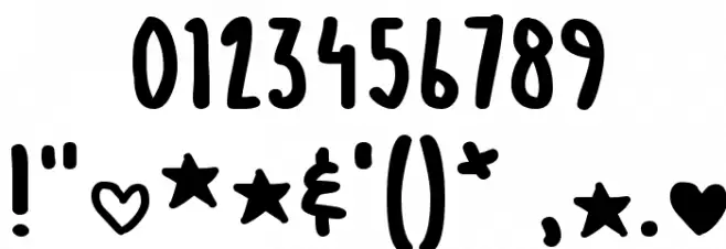 NoteToSelf Font OTHER CHARS