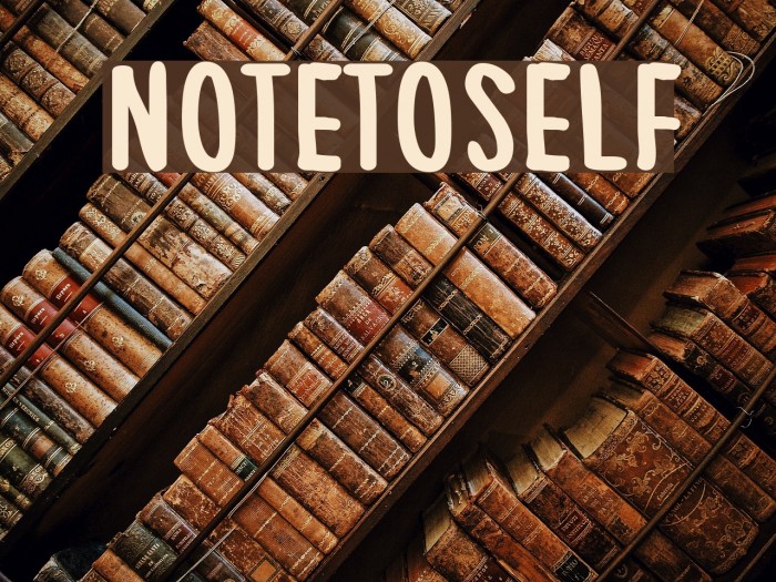 NoteToSelf Font examples