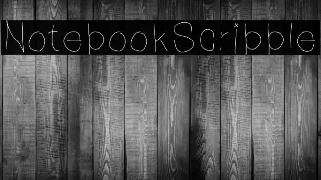 NotebookScribble Font examples