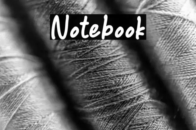 Notebook Font examples
