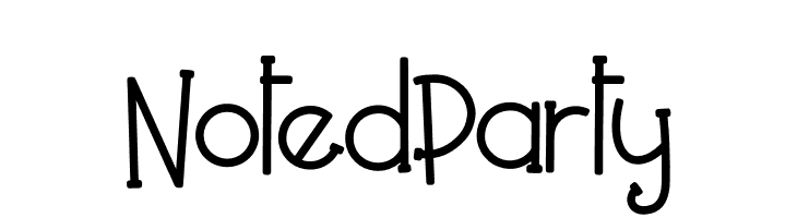 Noted Party  font caratteri gratis