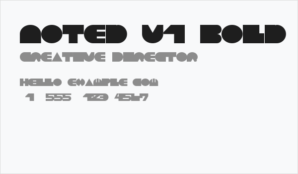 Noted V1 Bold Business Card