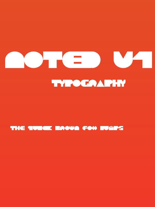 Noted V1 Bold Poster