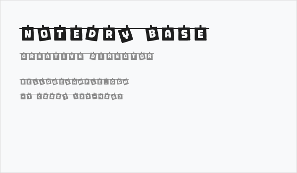 Notedry Base Business Card