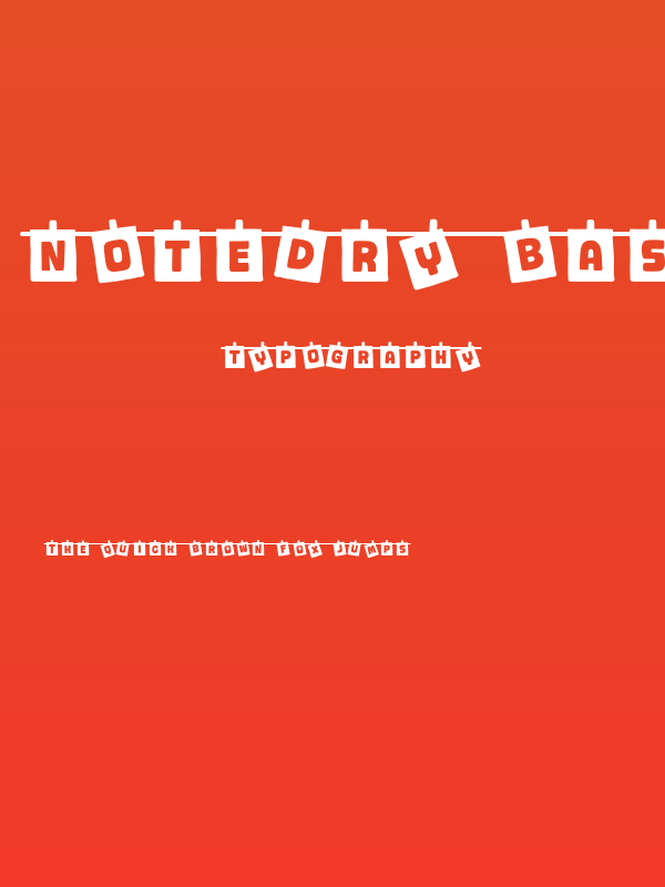 Notedry Base Poster